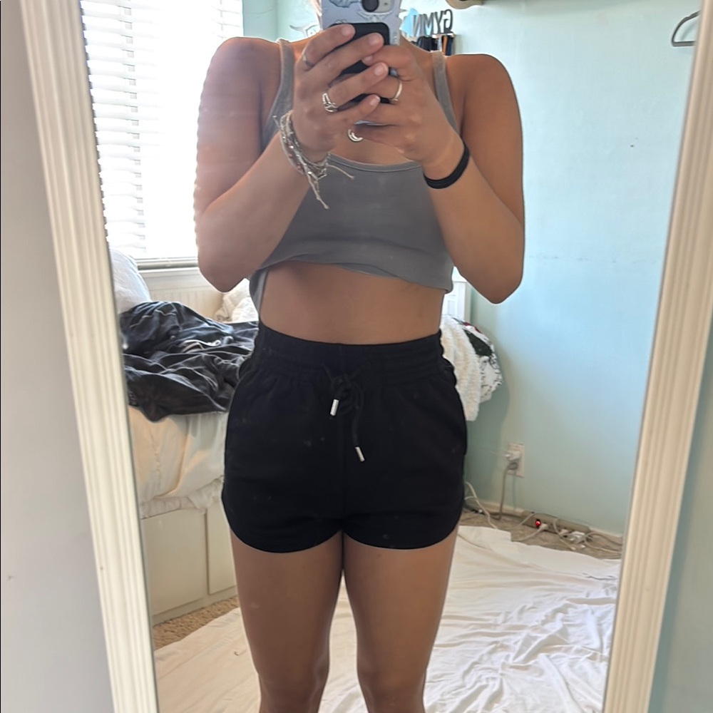 H&M Black Athletic Shorts for Active Wear